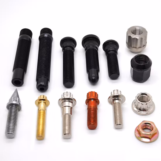 Verbindungselemente werden werkseitig aus Aluminium und Titan für Radmuttern und -schrauben hergestellt