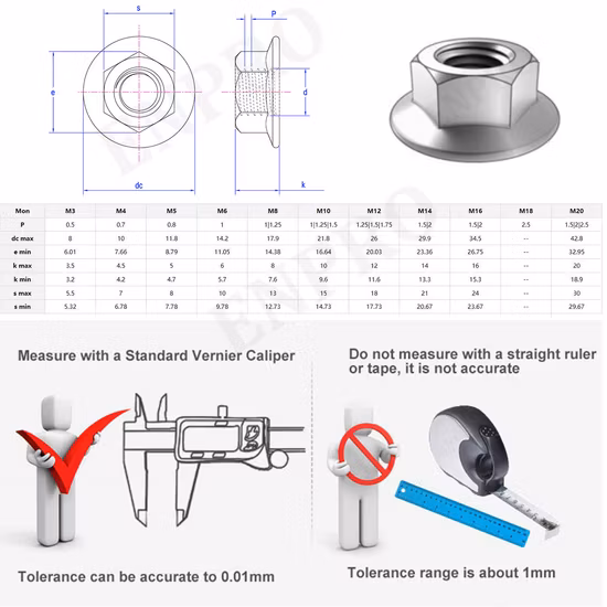 Fabrik-Direktverkauf M8 M10 Titan-Flansch-Sechskantmuttern für Fahrräder